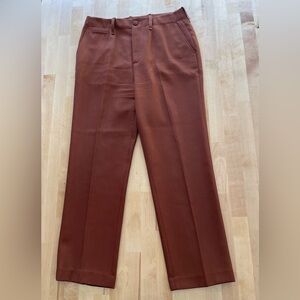 Closed Brown Straight Leg Pants